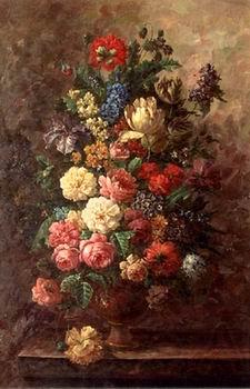 unknow artist Floral, beautiful classical still life of flowers.061 Spain oil painting art